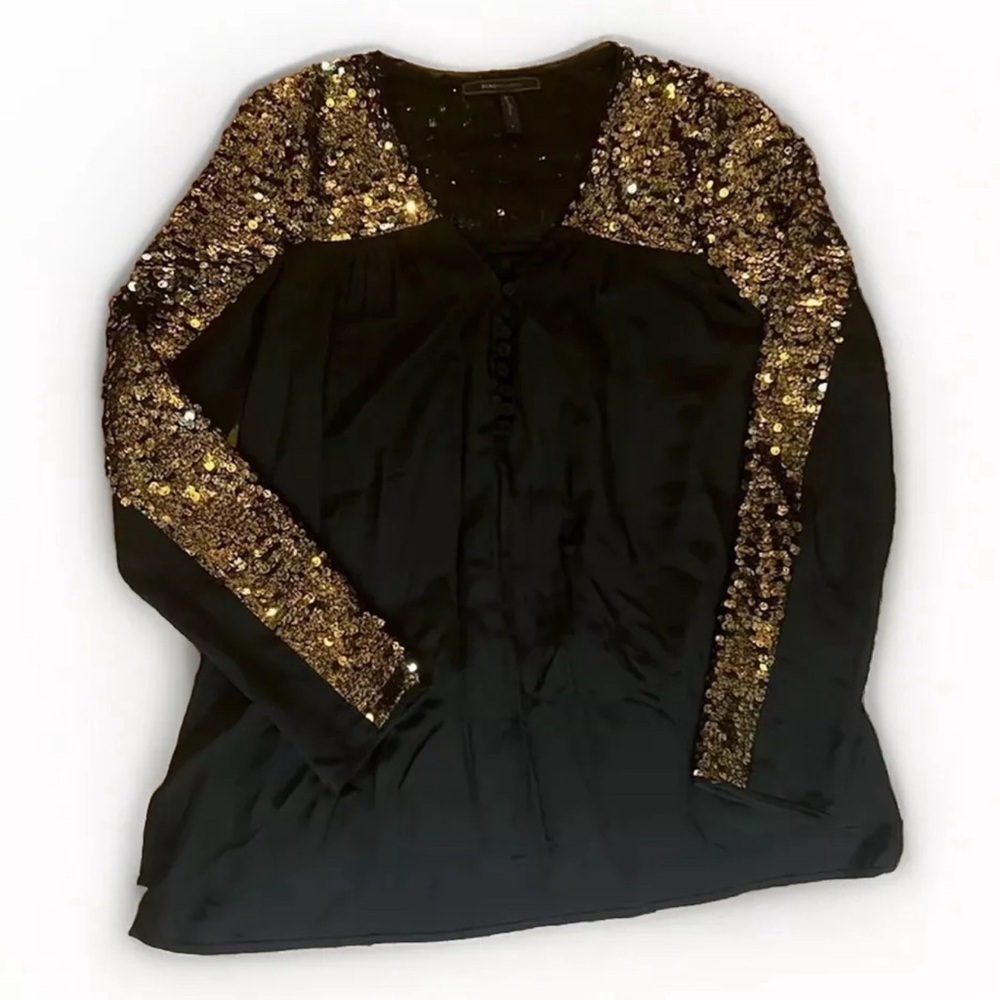 BCBG MaxAzria sequin blouse